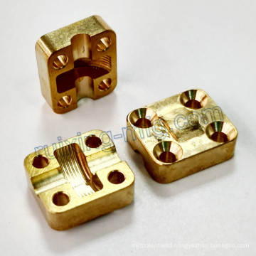 Custom-Made Brass Motor Mounting Bracket with CNC Machining Milling